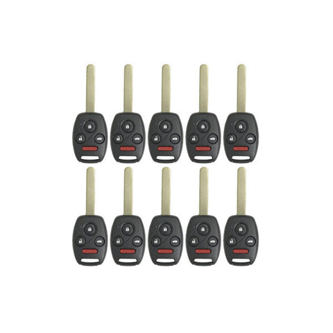 50 x 2003-2010 Honda Accord Element / 4-Button Remote Head Key / OUCG8D-380H-A (AFTERMARKET) (Bundle of 50)