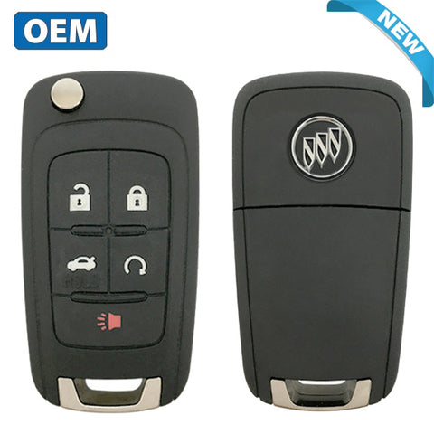 2010-2019 Buick Chevrolet GMC / 5-Button Remote Flip Key / PN: 13585206 / P4O9MK74946931 (OEM)