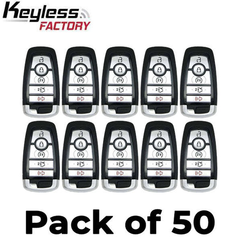 50 x 2017-2020 Ford / 5-Button Smart Key / M3N-A2C93142600 (AFTERMARKET) (Bundle of 50)