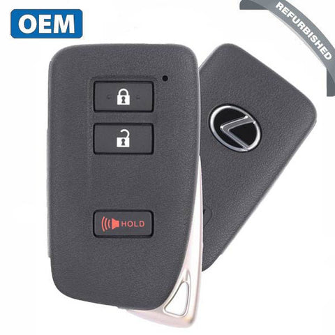 2020-2021 Lexus  NX200T / NX300h / 3-Button Smart Key / PN: 89904-78G30 / HYQ14FLB (OEM Refurb)