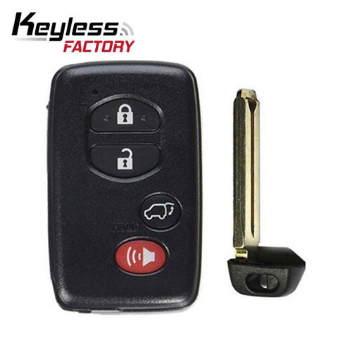 2010-2017 Toyota / 4-Button Smart Key / w/ Hatch / PN: 89904-0T060 / HYQ14ACX / GNE Board (AFTERMARKET)