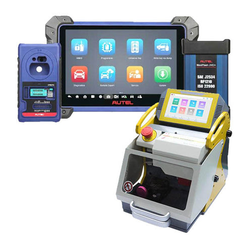 SEC-E9-NEW + AUTEL-IM608-PROII Key Programmer & Key Cutting Machine with 1 Year of Updates (Autel USA) (Bundle of 2)