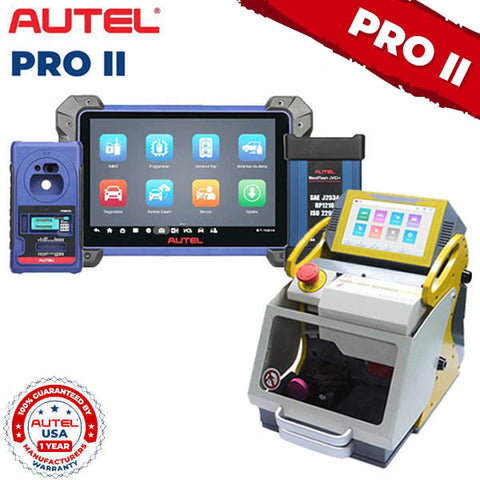 SEC-E9-NEW + AUTEL-IM608-PROII Key Programmer & Key Cutting Machine with 1 Year of Updates (Autel USA) (Bundle of 2)