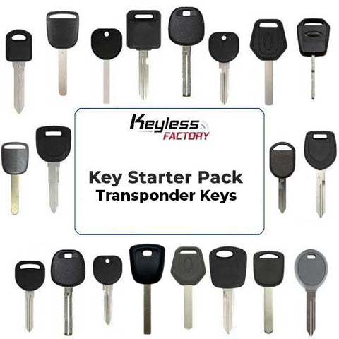 Basic Starter Pack - Automotive Transponder Keys (100 Pieces) (AFTERMARKET)