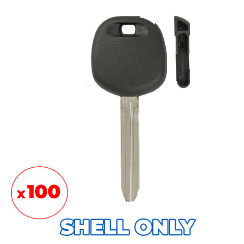 100 x 2003-2011 Toyota / Transponder Key SHELL / TOY43 / TOY44 / TR47 (AFTERMARKET)