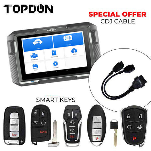 TOPDON T-Ninja Pro - 8 Tablet OBD Automotive Key Programmer