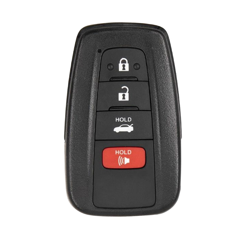 Refurbished Toyota Camry smart key with lock, unlock, trunk, and panic buttons