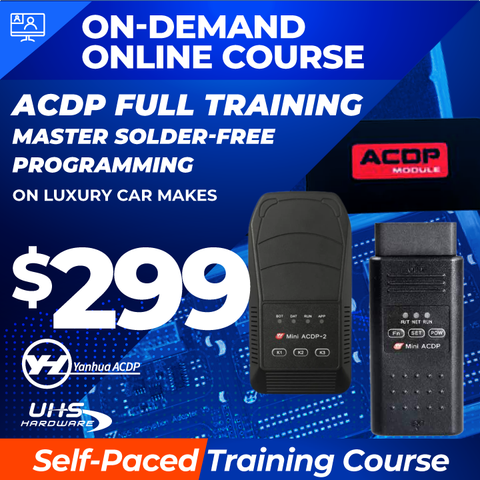 Recorded On-Demand Training - ACDP FULL Course - Master Solder-Free Programming