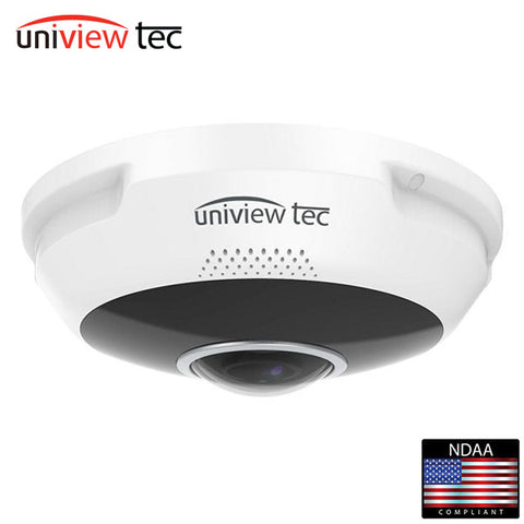 Uniview Tec / UVT / IPFE4K360 / Fisheye Dome Camera / 12MP / 1.8mm Fixed Lens / True Day-Night / WDR / 10m IR