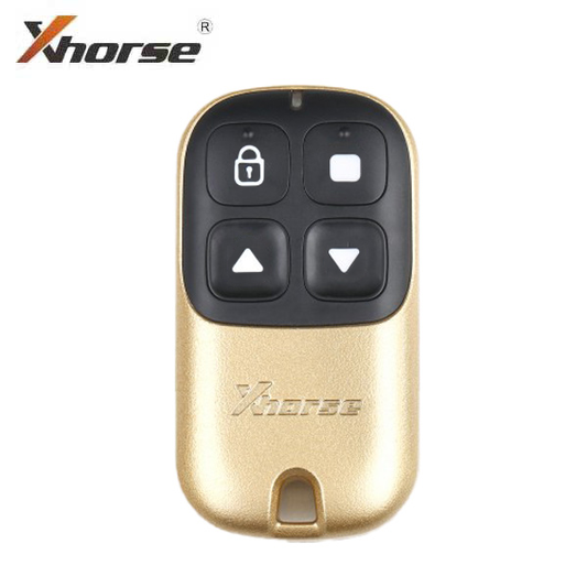 Xhorse - 4-Button Garage Door Remote Blank - Gold Finish (Wired) (XHS-XKXH05EN)