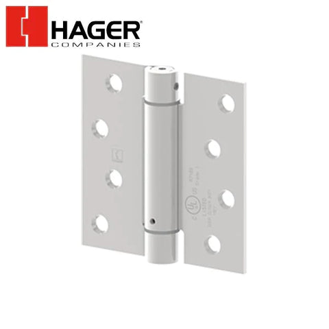 Hager - 1750 - Square Corners - Spring Hinge with Fasteners - 4" x 4" - Optional Finish