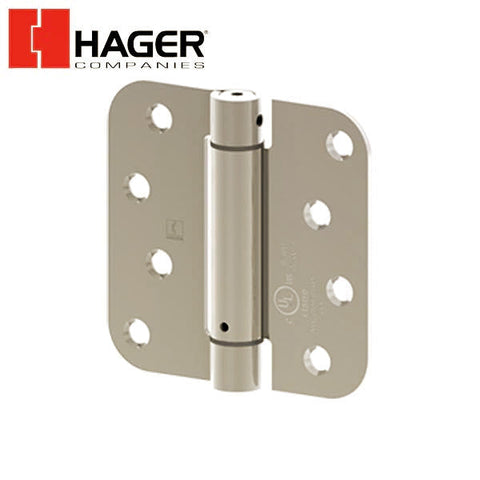 Hager - 1752 - Round Corners 5/8" Radius - Spring Hinge with Fasteners - Optional Size - Optional Finish