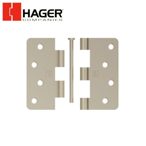 Hager - 7741 - 5-Knuckle - Round Corner 1/4" Radius - Plain Bearing - Optional Size - Optional Finish