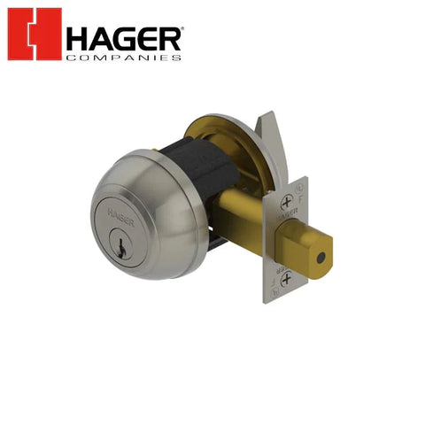 Hager - 3115 - Deadbolt - Cylinder And Thumbturn - 2-3/4" - Satin Chrome - Optional Keyway