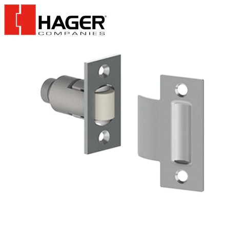 Hager - 320R - Roller Catch with Tee Strike - Satin Chrome