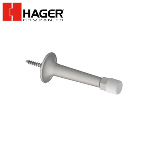 Hager - 324W - Light Duty Wall Bumper - Satin Chrome