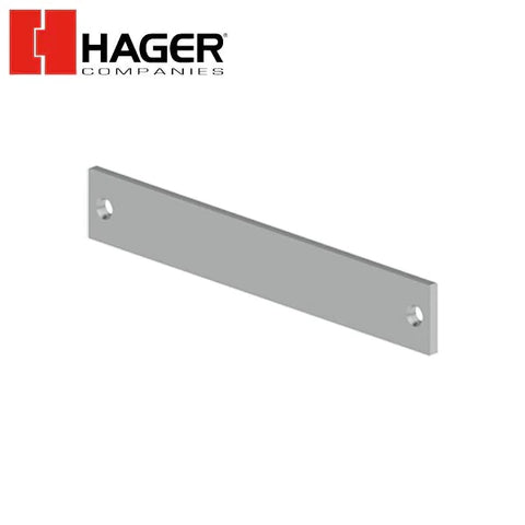 Hager - 336B - Door Edge Filler Plate - 86 Prep - 1-1/4" x 8" - Prime Coat