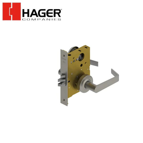 Hager - 3880 - Mortise Lever - Storeroom - Sectional - Satin Chrome - Withnell