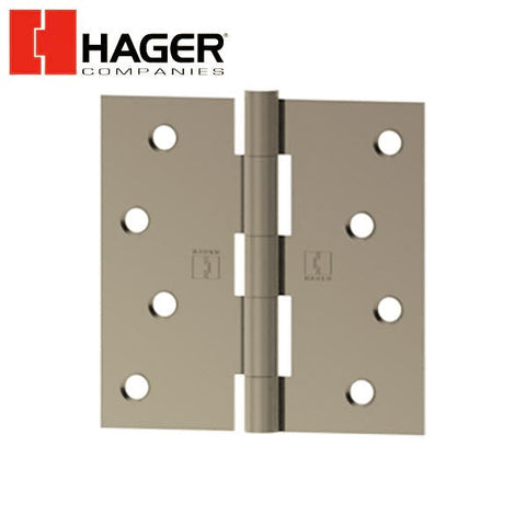 Hager - 1741 - Full Mortise - 5-Knuckle - Plain Bearing Hinges with fasteners - Optional Size - Optional Finish