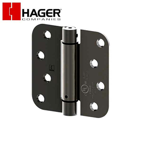 Hager - 1752 - Round Corners 5/8" Radius - Spring Hinge with Fasteners - Optional Size - Optional Finish