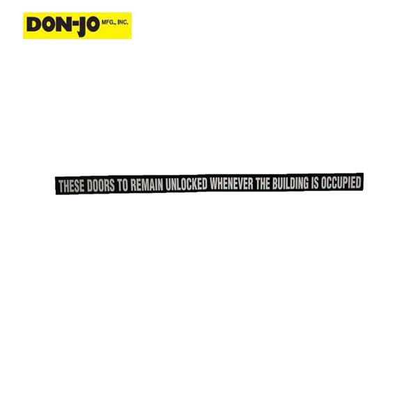 Don-Jo - DD 8 - Door Decal - UHS Hardware