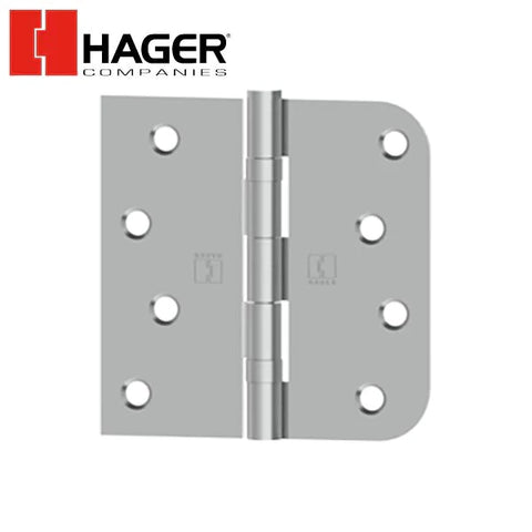 Hager - BB1816 - 5-Knuckle - Square Corners by 5/8" Radius - Ball Bearing - 4" x 4" - Optional Finish