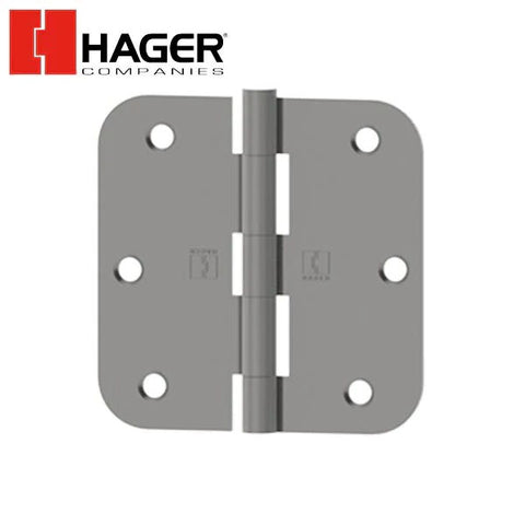 Hager - RC1542 - 5-Knuckle - Round Corner by 5/8" radius - Plain Bearing with Fasteners - Optional Size - Optional Finish - Optional Pin Function