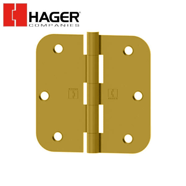 Five Knuckle - Solid Extruded Brass Hinge - Plain Bearing - Standard Weight
