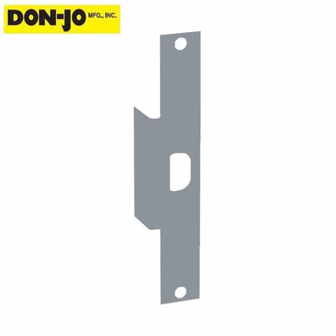 Don-Jo - Electric Strike Filler Plate - 9" x 1 3/8" - Silver Coated - UHS Hardware