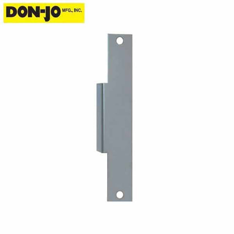 Don-Jo - Electric Strike Filler Plate - 9" x 1 3/8" - Silver Coated - UHS Hardware