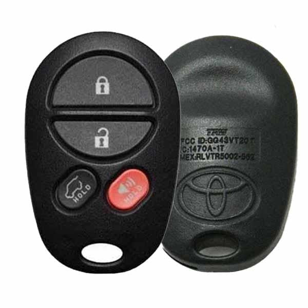 2004-2012 Toyota Highlander / 4-Button Keyless Entry Remote Pn: 89742-0W011 Gq43Vt20T (Oem)