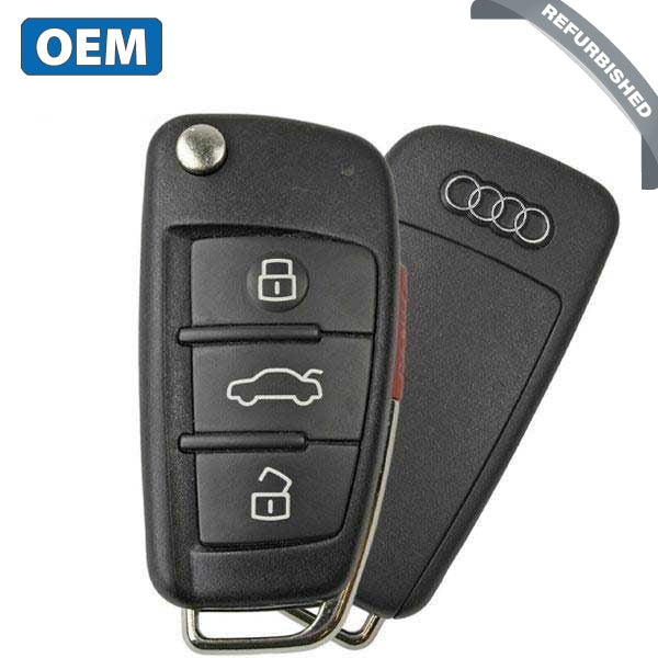 2006-2010 Audi   4-button Remote Flip Key   Pn: 8e0-837-220-r   Myt407 