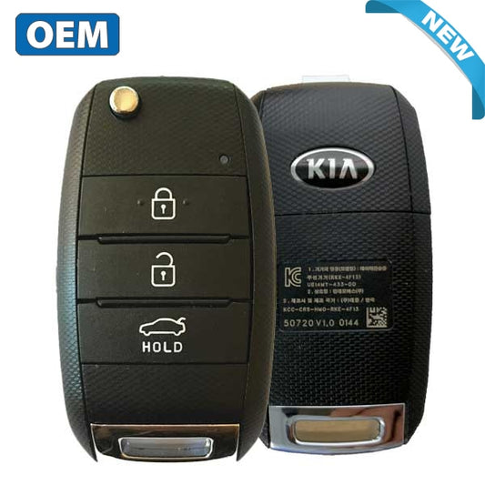 2012-2016 Kia Rio Pride / 3-Button Flip Key / PN: 95430-1W003 / RKE-4F13 (KOREA) (OEM) - UHS Hardware