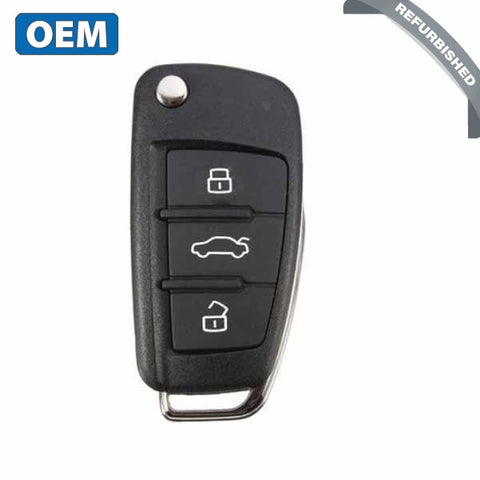 2015-2018 Audi A3 Q3 / 4-Button Flip Key / PN: BVD 837 220A / NBGFS12A71 (OEM) - UHS Hardware