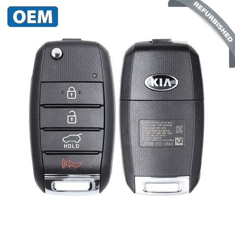 2015-2018 Kia Sedona / 4-Button Flip Key / KK10 / PN: 95430-A9100 / TQ8-RKE-4F19 (OEM) - UHS Hardware