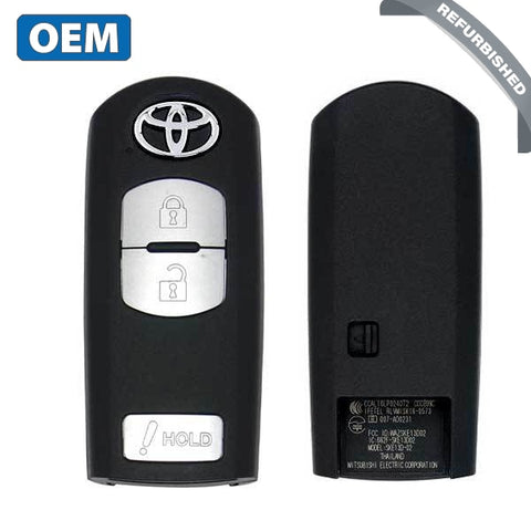 2017-2020 Toyota Yaris iA / 3-Button Smart Key / PN: 89904-WB004 / WAZSKE13D02 (OEM Refurb) - UHS Hardware