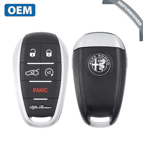 2017-2021 Alfa Romeo Giulia Stelvio / 5-Button Smart Key / PN: 6EP44LXHAA / KR5ALFA434 (OEM Refurb) - UHS Hardware