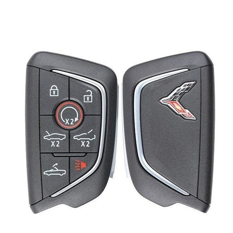 2020 Chevrolet Corvette C8 / 7-Button Smart Key Pn: 13538852 Yg0G20Tb1 (Chrome Logo) (Oem)