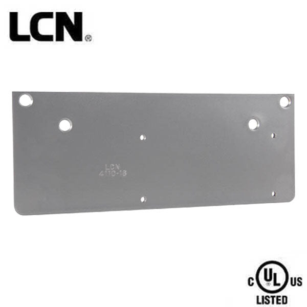 LCN - 4110-18-AL - Drop Plate for 4110 Series Door Closers - Aluminum - UHS Hardware