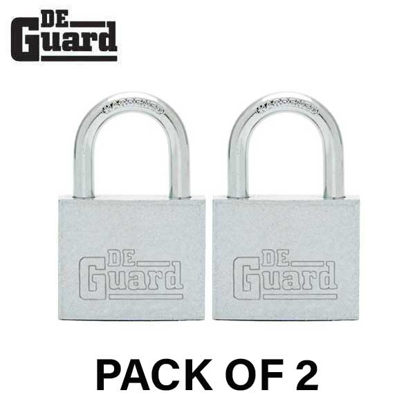 2x Premium - Nickel Plated Padlock - SC1 Keyway - Short Shackle 1" - Keyed Alike #1 (BUNDLE OF 2) (2 For 1) - UHS Hardware