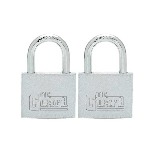 2x Premium - Nickel Plated Padlock - SC1 Keyway - Short Shackle 1" - Keyed Alike #1 (BUNDLE OF 2) (2 For 1) - UHS Hardware