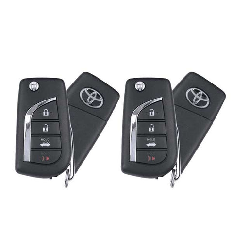 2 x 2018-2022 Toyota Camry / 4-Button Flip Key / PN: 89070-06790 