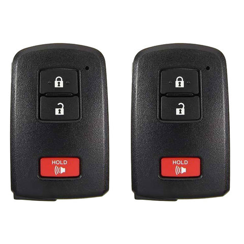 2 x 2012-2021 Toyota Highlander / Tacoma / Land Cruiser / 3-Button Smart Key / PN: 89904-0E091 / HYQ14FBA (AG Board 2110 PCB) (AFTERMARKET) (Pack of 2)