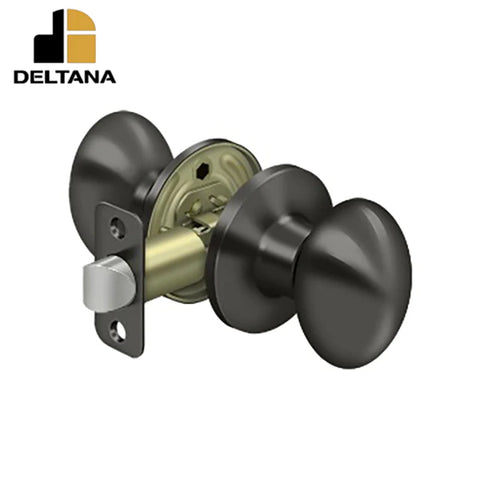 Deltana - Egg Knob Passage - 2-3/8" Backset - 1-3/8" - 2" Door Thickness - Universal Handing - Optional Finish