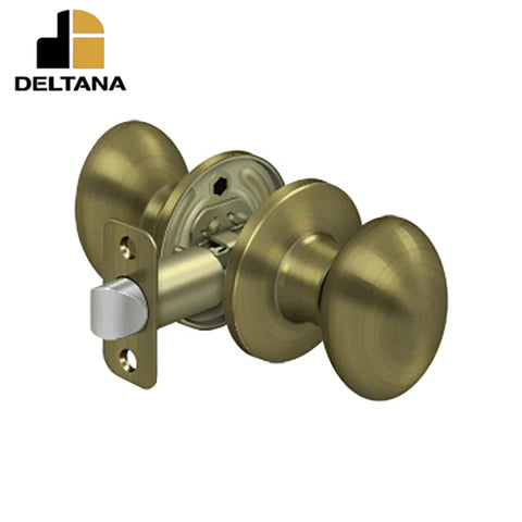 Deltana - Egg Knob Passage - 2-3/8" Backset - 1-3/8" - 2" Door Thickness - Universal Handing - Optional Finish