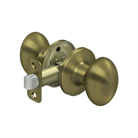 Deltana - Egg Knob Passage - 2-3/8" Backset - 1-3/8" - 2" Door Thickness - Universal Handing - Optional Finish