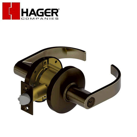 Hager - 3553 - Lever - Entry - 2-3/4" - Optional Finish - Optional Trim - Optional Keyway