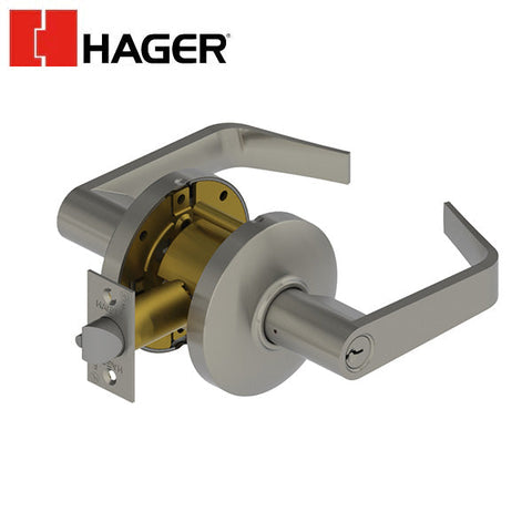 Hager - 3570 - Lever - Classroom - 2-3/4" - Optional Finish - Optional Trim - Optional Keyway