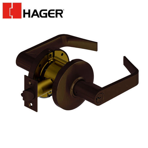 Hager - 3570 - Lever - Classroom - 2-3/4" - Optional Finish - Optional Trim - Optional Keyway