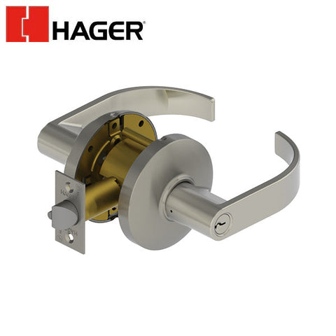 Hager - 3550 - Lever - Office - 2-3/4" - Optional Finish - Optional Lever - Optional Keyway